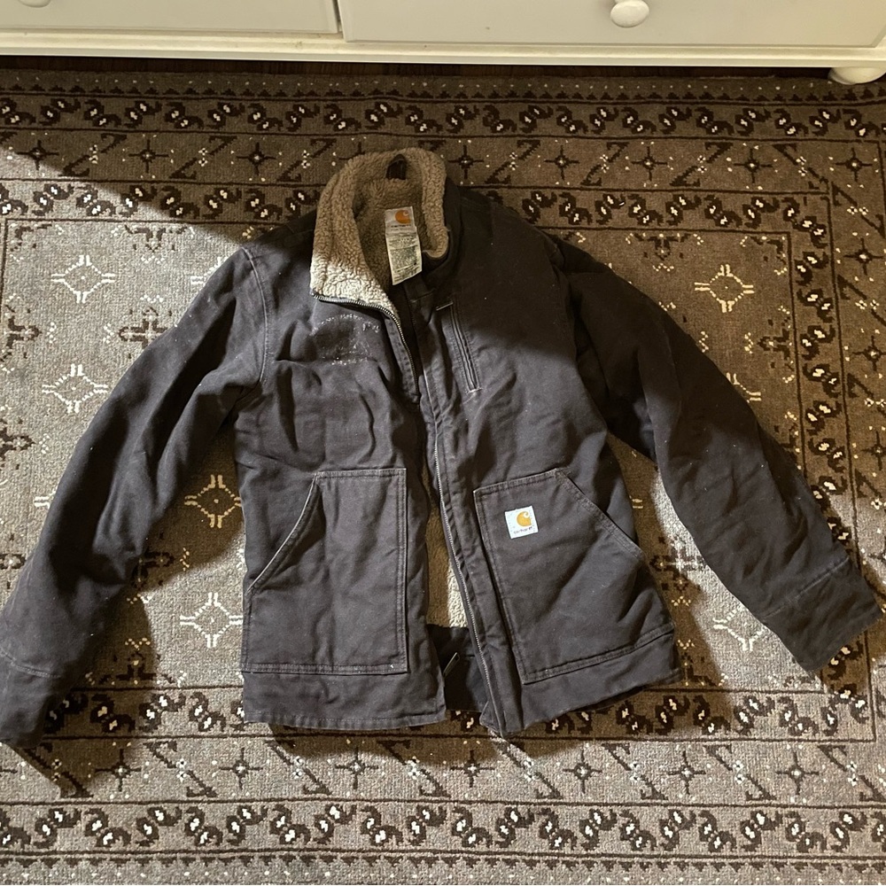 Carhartt women's medium chocolate brown Sherpa coat
